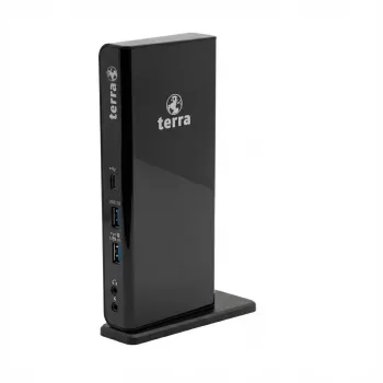 Docking station TERRA MOBILE 732 USB-A/C Dual Display incl. alimentatore 5V/4A, cavo USB-A/C per notebook (1480379)