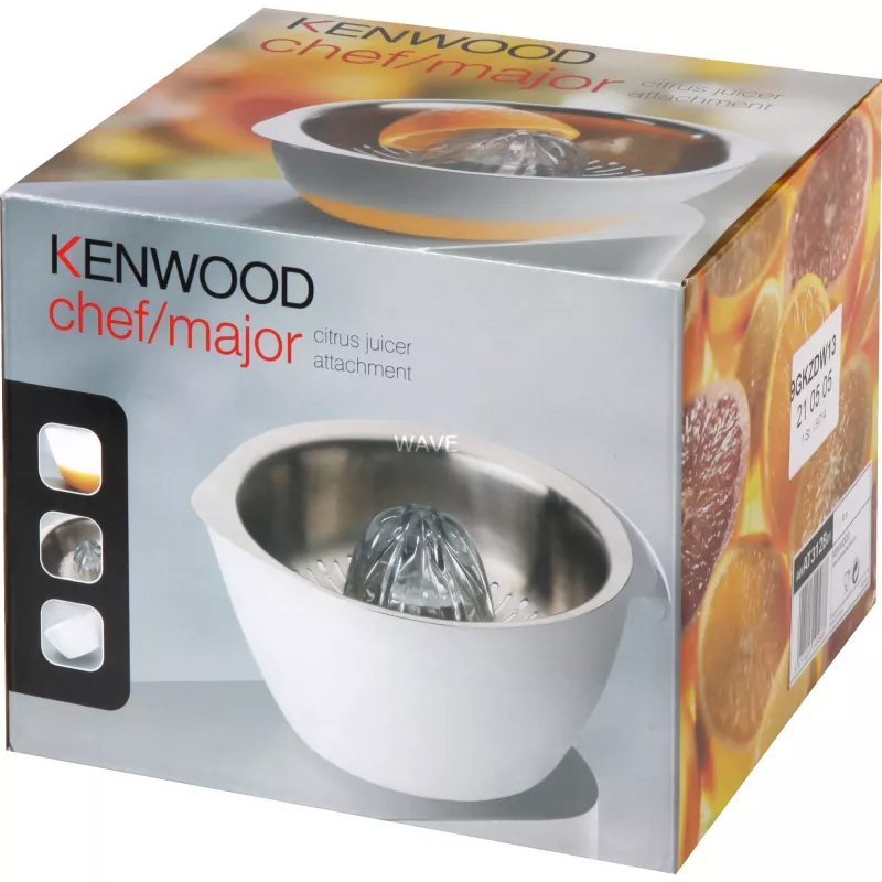 Accessorio spremiagrumi Kenwood AT312 – 0,6 L, argento/bianco
