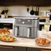 Friggitrice ad aria calda Ninja DZ400EU 9,5 L 2470 W grigia Double