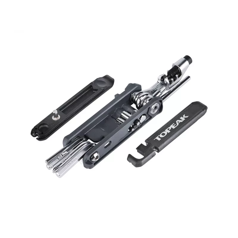 Multitool Topeak Hexus X nero acciaio inox 90mm