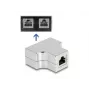 DeLOCK adattatore splitter RJ45 a T 1 x RJ45 femmina su 2 x RJ45 femmina Cat.5e STP