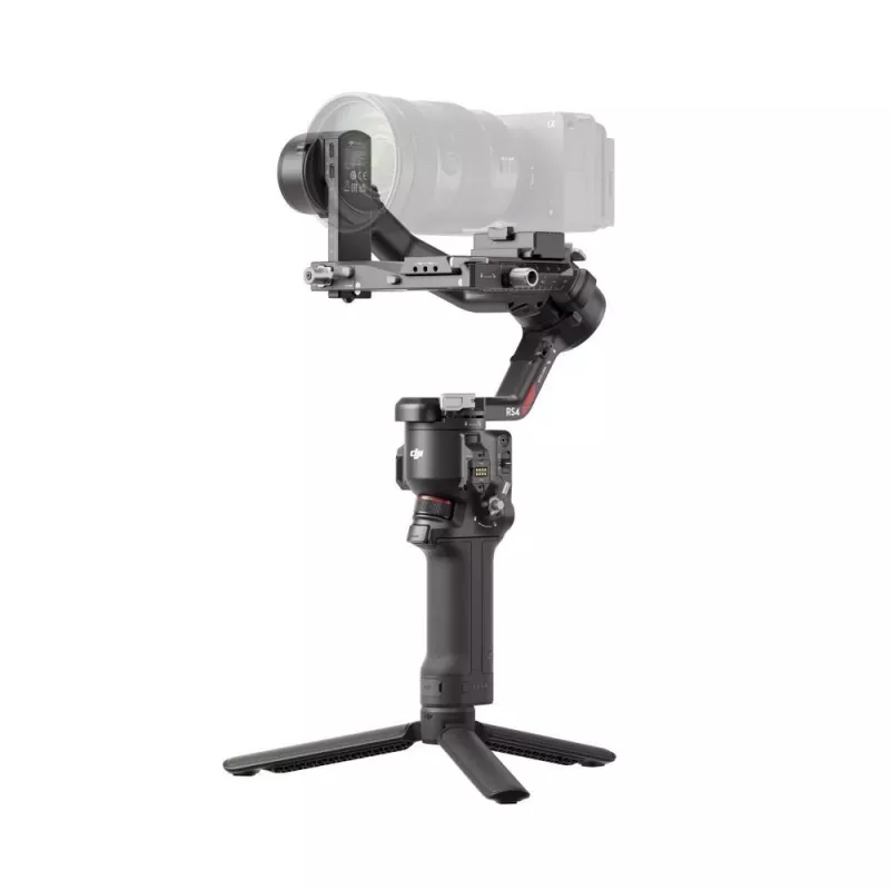 Stabilizzatore per camera a mano DJI RS4, corpo in alluminio, batteria 12h, 1,066 kg, nero