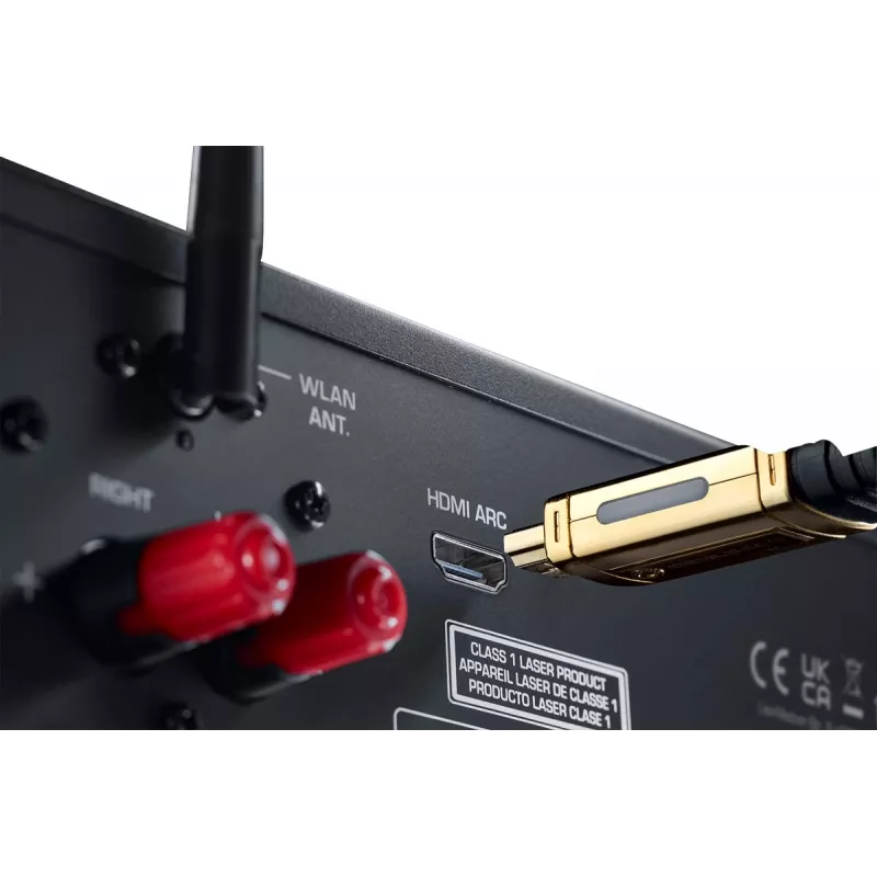 Sintoamplificatore stereo Magnat MC 400 — 2.0 canali, 40 W per canale, lettore CD, Wi-Fi, Bluetooth, DAB/FM, Ethernet (nero)