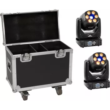 Set luci LED EUROLITE TMH-H90 2x con valigia e ruote