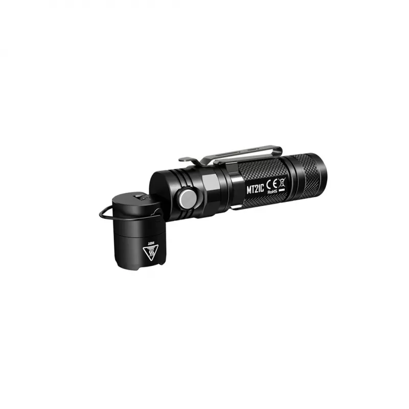 Torcia portatile Nitecore MT21C, 1000 lm, 131 mm, 103,5 g, accetta 18650 o CR123, nero
