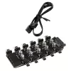 Hub ventole PWM Lamptron SP105 a 10 vie