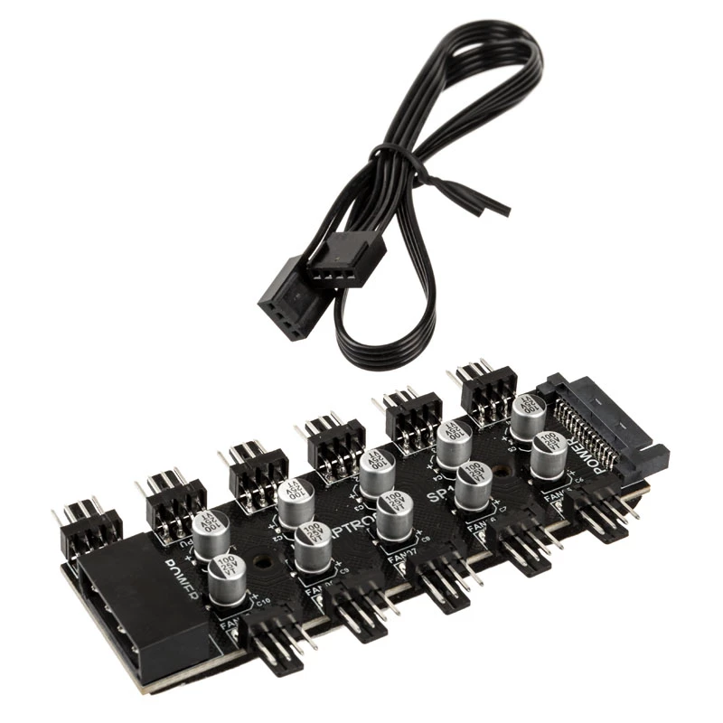 Hub ventole PWM Lamptron SP105 a 10 vie