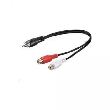 Cavo audio Microconnect AUDC02 0,2 m RCA 2 x RCA nero