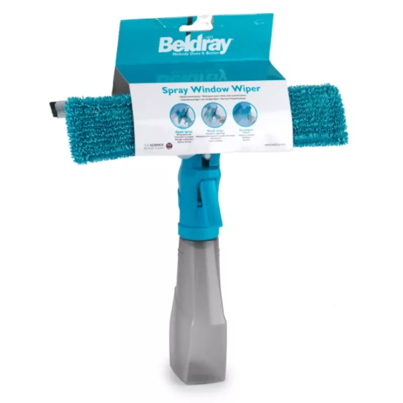 Pulizia finestre 2-in-1 spray Beldray LA024275TQEU7 – strumento spruzzatore e tergivetro