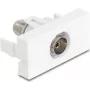 Delock 90844 modulo Easy 45 IEC femmina a F femmina, bianco