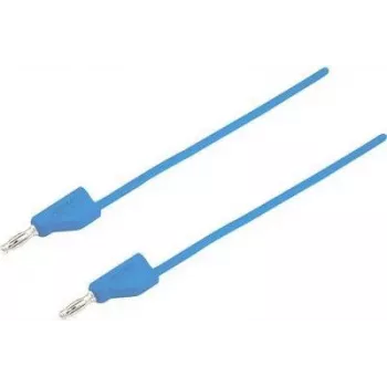 Cavo di misura VOLTCRAFT [connettore maschio 4 mm - connettore maschio 4 mm] 2 m blu MSB-300 (MSB-300-2-BL)