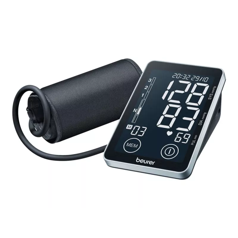 Beurer BM 58 misuratore di pressione da braccio (65516), rilevamento aritmia, interfaccia USB per PC, nero
