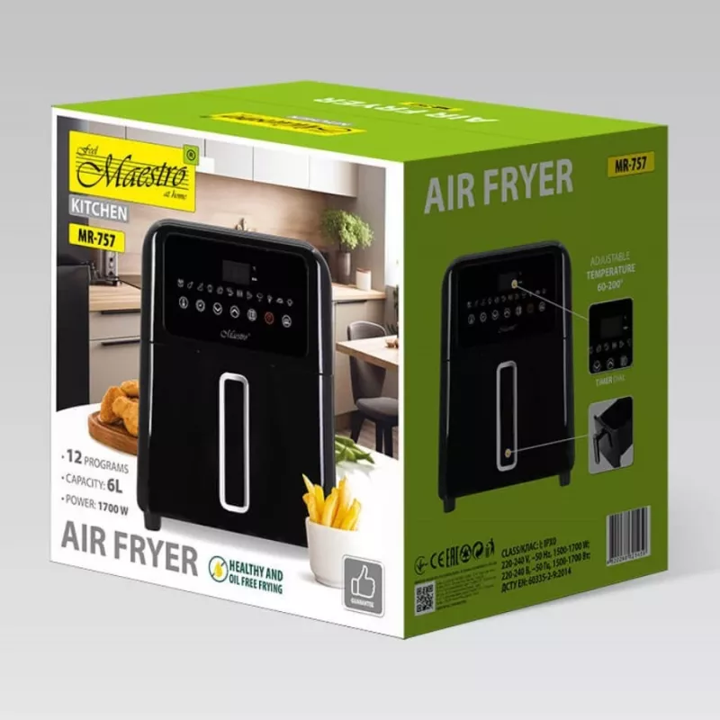 Friggitrice ad aria MR-757 nera