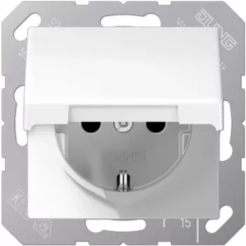 Presa da incasso JUNG AS 1520 BFKL WW Tipo F bianco per montaggio a incasso