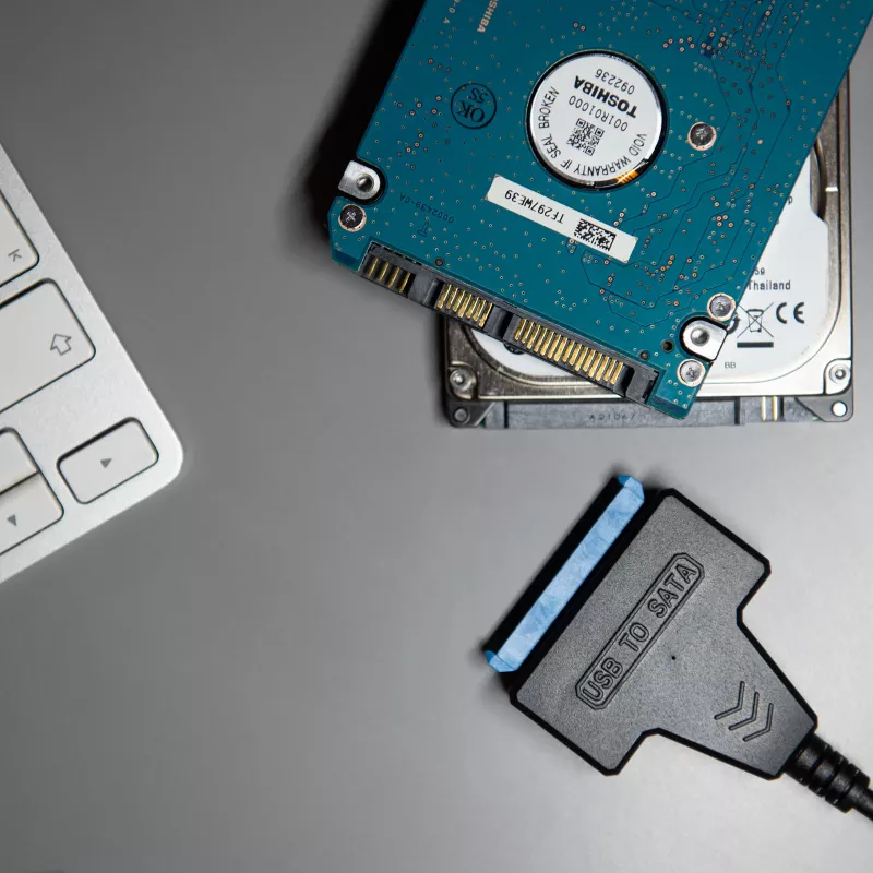 Cavo adattatore SATA a USB-A 3.0 Akyga AK-CA-86 per unità da 2,5 pollici, 0,3 m, nero
