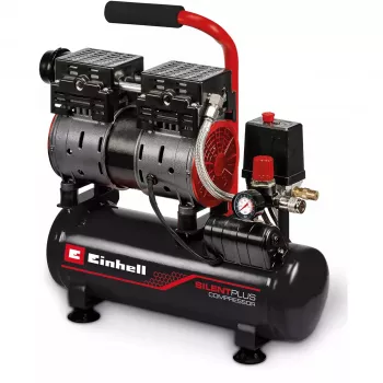 Compressore TE-AC 110/6 Silent Plus (nero/rosso, 550 W)