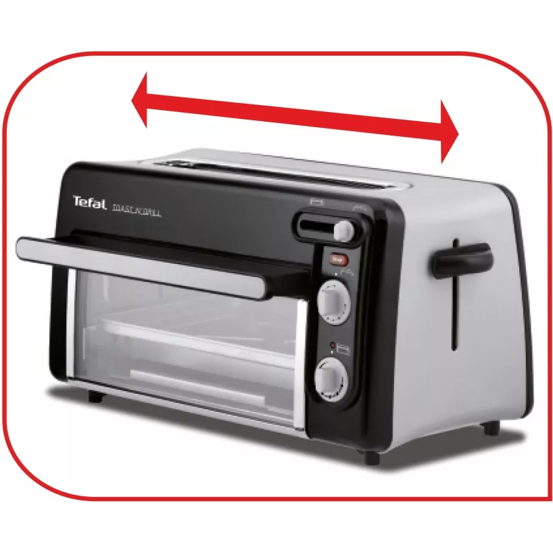Tostapane Tefal TL6008 2 fette 1300 W alluminio nero
