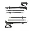 Bastoncini da trekking Leki Sherpa FX regolabili 120–140 cm, nero