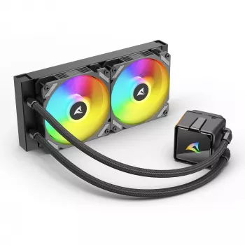 Dissipatore a liquido per CPU Sharkoon S50 ARGB, nero