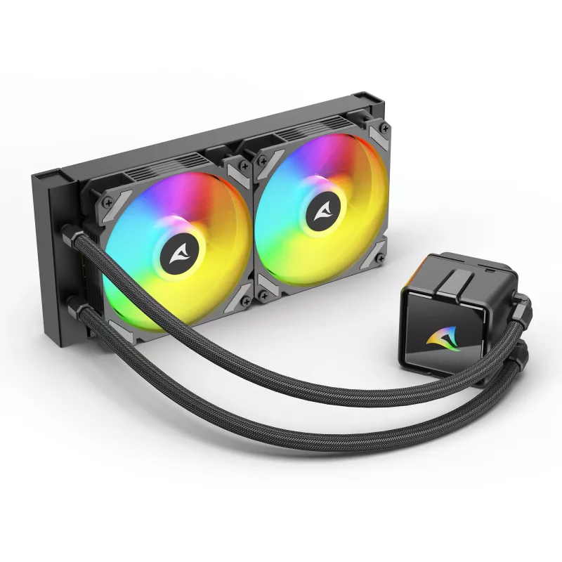 Dissipatore a liquido per CPU Sharkoon S50 ARGB, nero