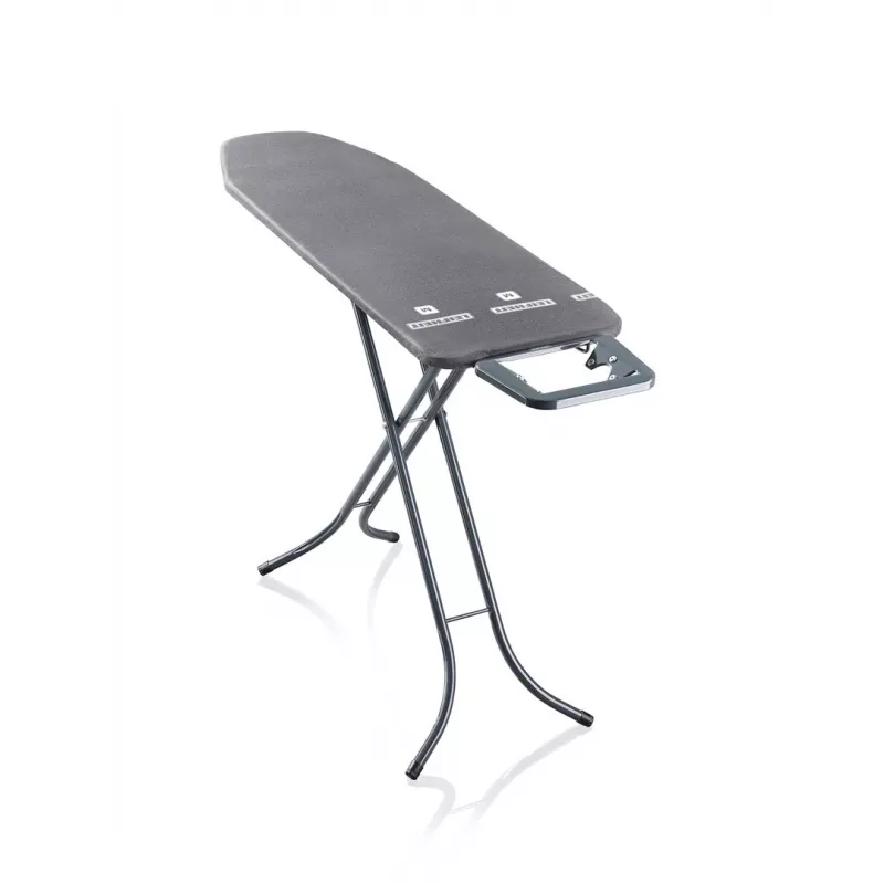 Leifheit Classic M Black 72486 asse da stiro di dimensioni standard, 120 x 38 cm, altezza 69–88 cm, nera