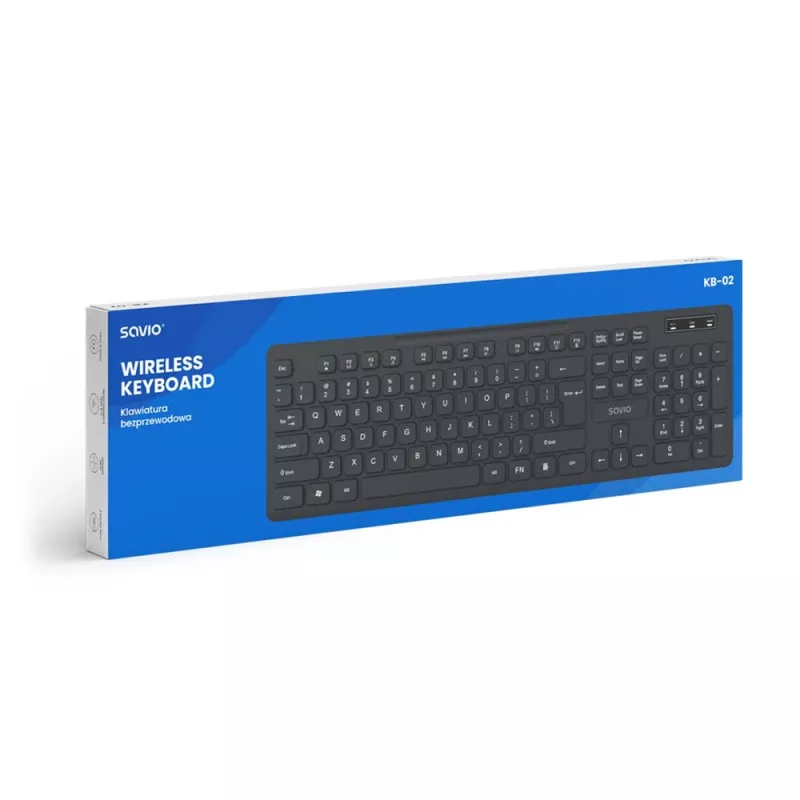 Savio KB-02 Tastiera Home/Office USB QWERTY nero