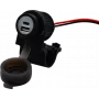 Presa USB A+C Albrecht Duo moto 12/24V (73701)