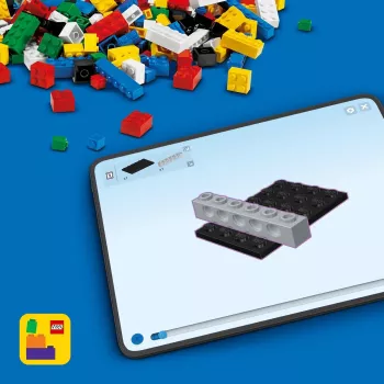 Giocattolo da costruzione LEGO City 60402 Monster Truck blu con ruote grandi, 148 pezzi, 1 minifigure, età 5+