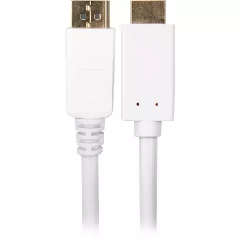 Cavo adattatore Sharkoon DisplayPort 1.2 > HDMI 4K bianco 3 metri