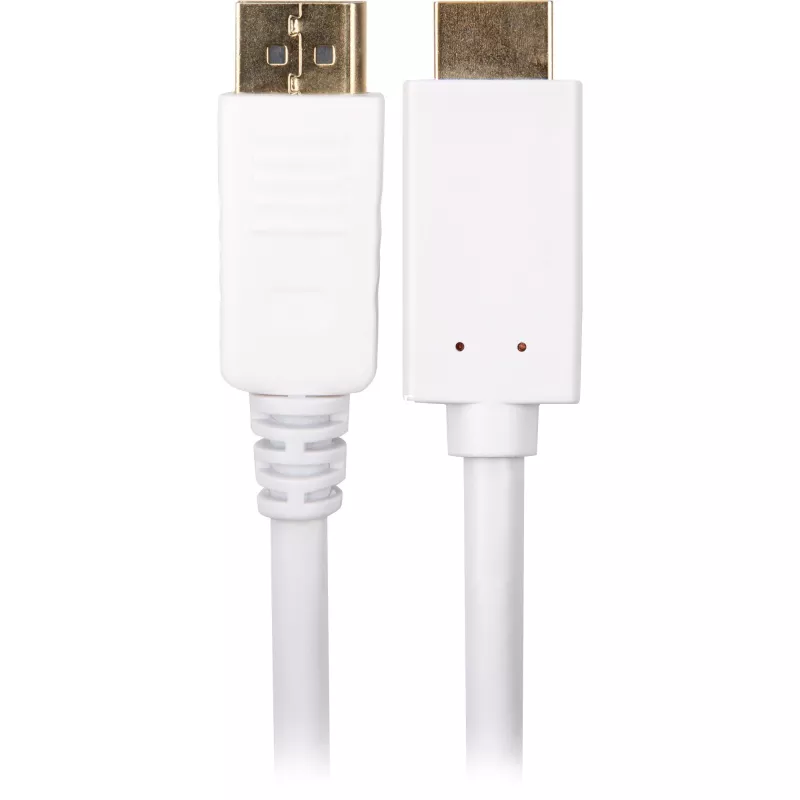 Cavo adattatore Sharkoon DisplayPort 1.2 > HDMI 4K bianco 3 metri