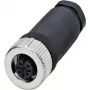 Phoenix SACC-M12FS-4CON-PG7-M M12 nero - connettore per filo in acciaio inox (1681127)