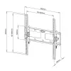 Techly supporto a parete per TV LED LCD 23-55