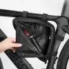Rockbros B39-2 Borsa da telaio per bici impermeabile, nera