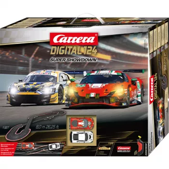 Pista slotcar CARRERA DIGITAL 124 Super Showdown – sistema digitale scalabile 1:24
