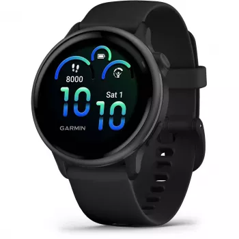 Garmin vívoactive 6 3,05 cm (1,2) AMOLED 42 mm digitale 390 x 390 pixel touchscreen nero Wi-Fi GPS (satellitare)