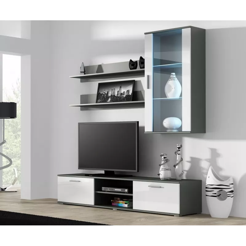Cama supporto TV SOHO 180 grigio/bianco lucido