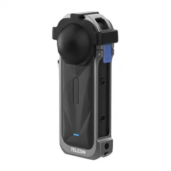 Custodia di protezione in alluminio per Insta360 X5 di Telesin — copertura rigida, modello S6-FMS-19-TIS