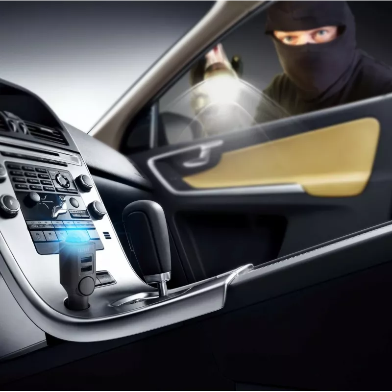 Caricabatterie universale per dispositivi mobili Technaxx 4743 nero accendisigari auto