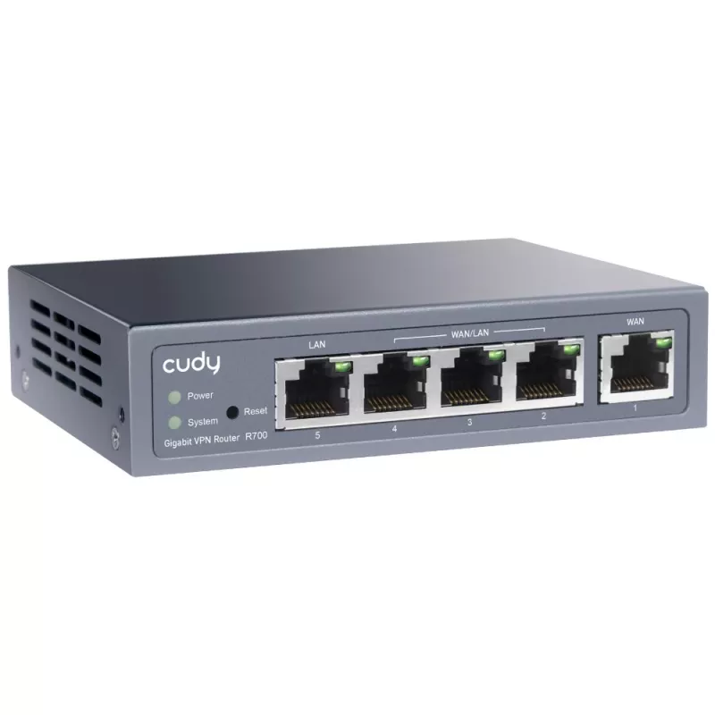 Cudy router VPN multi-WAN Gigabit router cablato Fast Ethernet, Gigabit Ethernet grigio