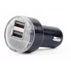 Caricabatterie da auto Gembird EG-U2C2A-CAR-02, ingresso 12–24V, uscita 5V/2,1A, 2× USB 2.0, nero