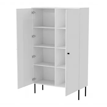 Vetrina Cama Meble PALAZZO BIS 1000×390×1660 mm bianco opaco