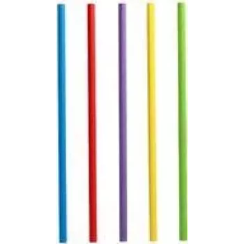 100 cannucce PAPSTAR colorate assortite (88481)