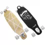 Longboard Muuwmi Lights GLOW ABEC 7 con ruote luminose, nero/verde