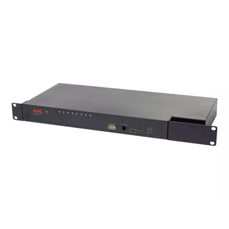 Switch KVM APC KVM0108A, 8 porte PS/2 VGA, rack 1U, 1600x1200, nero
