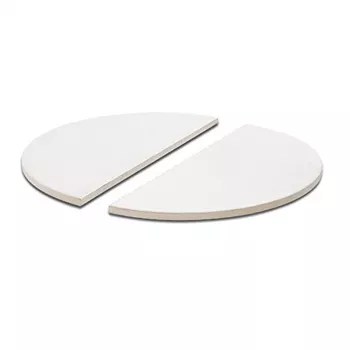 TunaBone | Pietra per pizza a mezzaluna, 190 mm per Kamado 23/24 pollici
