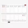 Calendario da tavolo orizzontale Memo PVC 2026 nero