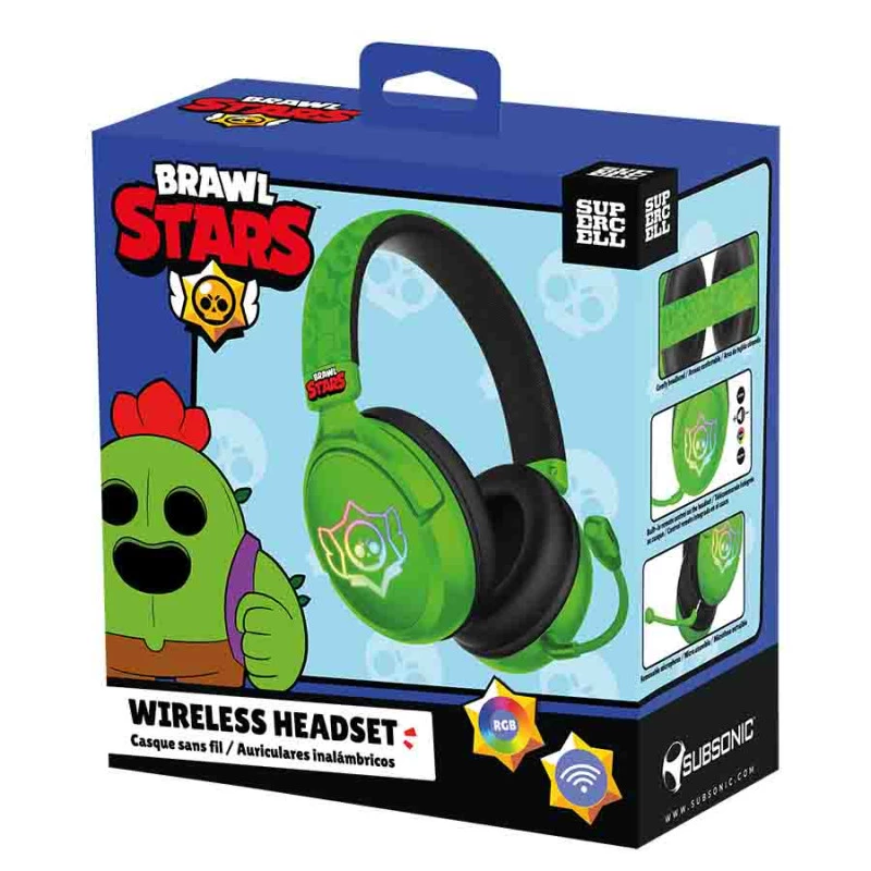 Cuffie gaming wireless Subsonic Brawl Stars Skull