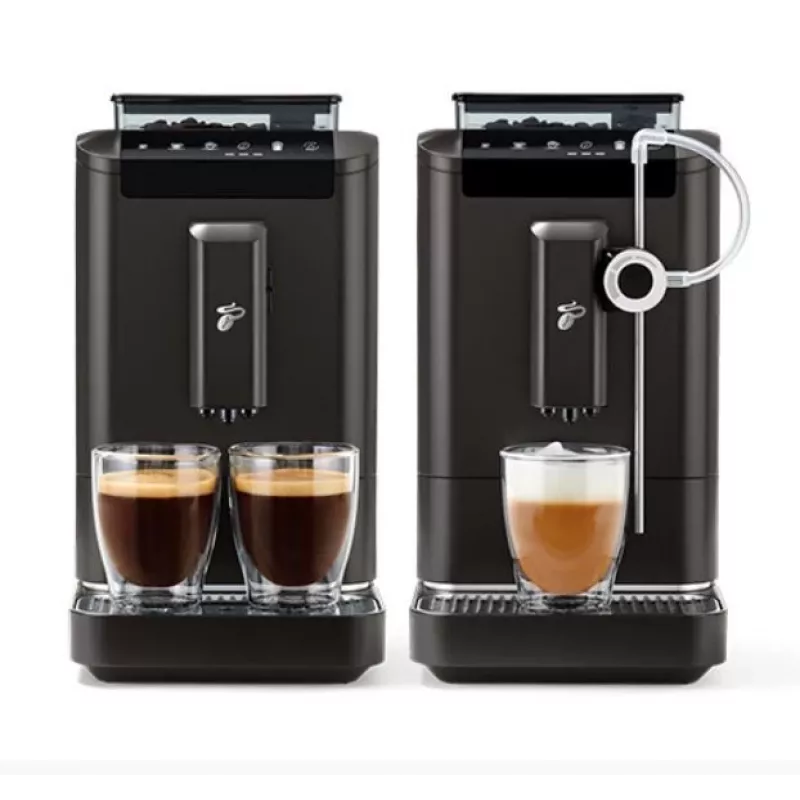 Macchina per espresso Tchibo Esperto2 Milk nero — schiumatore di latte integrato, macchina per caffè espresso automatica per il piano di lavoro