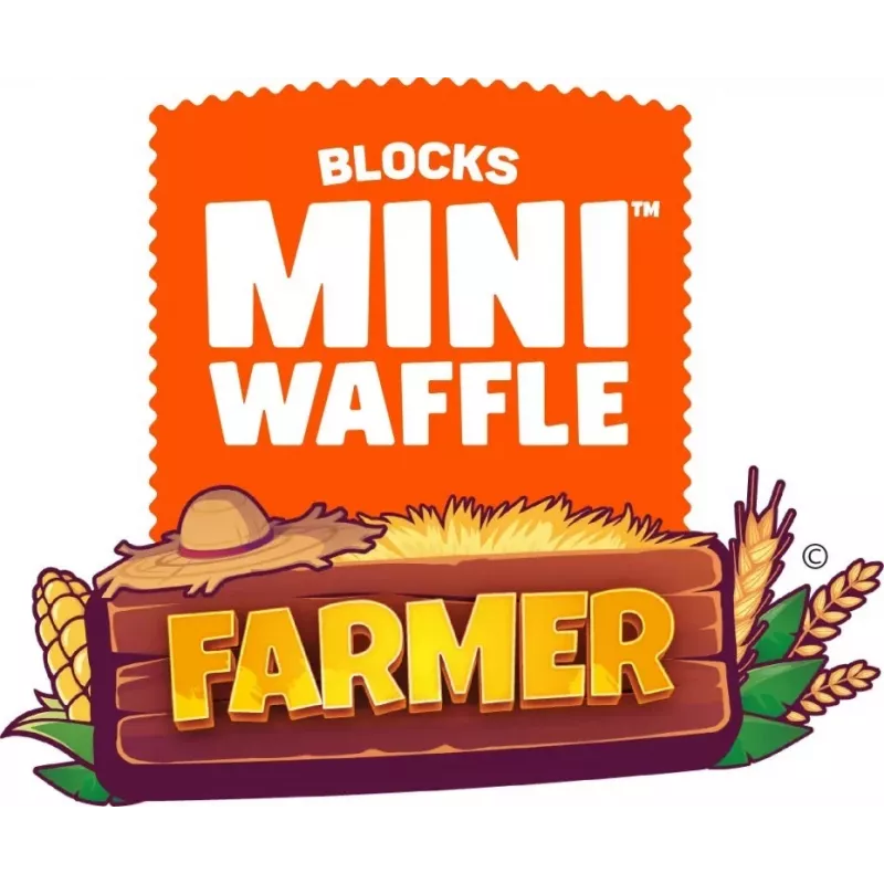 Marioinex Mini Waffle set di costruzioni da 112 pezzi – Farmer Urocze Ranczo, multicolore, età 6+
