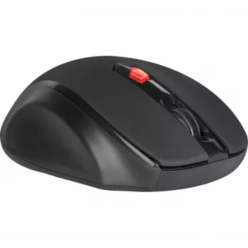 Mouse ottico RF wireless per destri DEFENDER ULTRA MM-315 — 1600 DPI, 6 tasti, ricevitore USB, nero